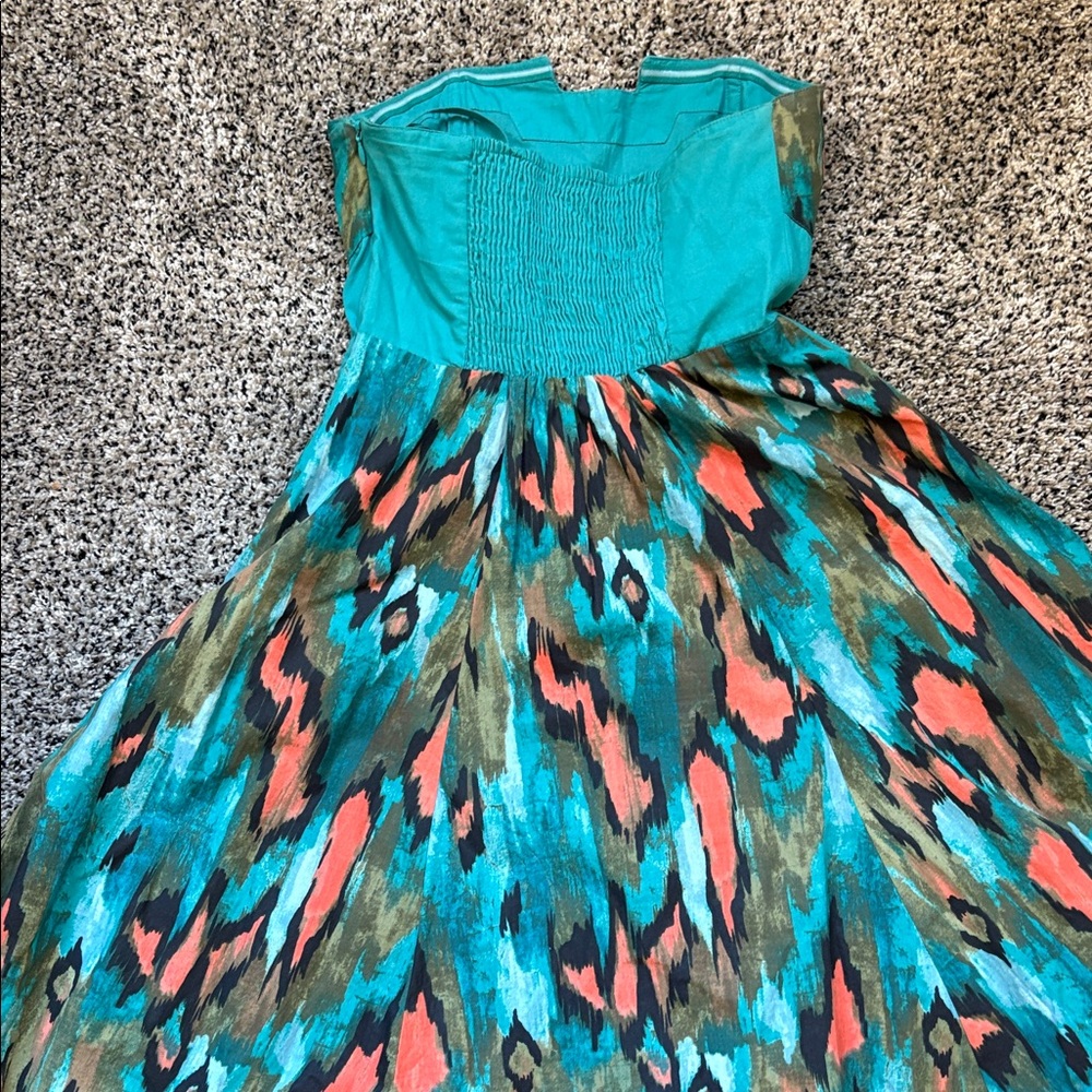 Anthropologie Girls from Savoy Painted Ikat Dress - Picture 5 of 5